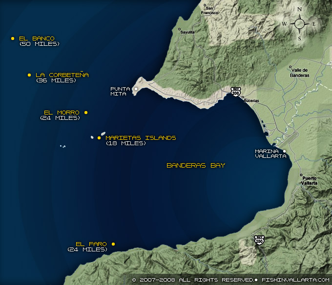 Banderas Bay Map